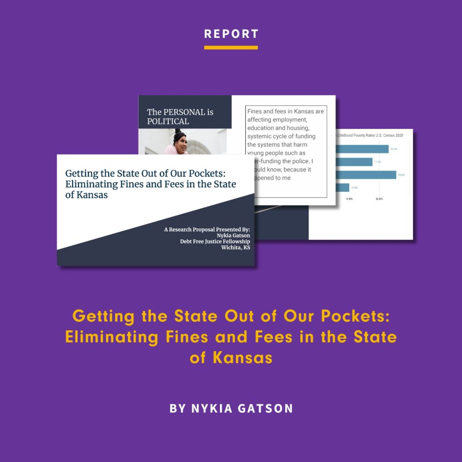 graphic of pdf report by Nykia Gatson