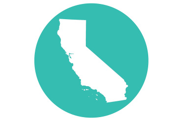 Shape of the state of California