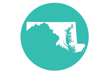 Shape of state of Maryland