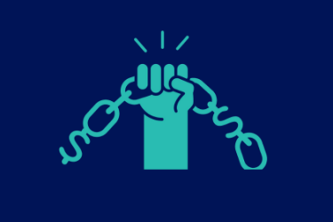 hand holding chains